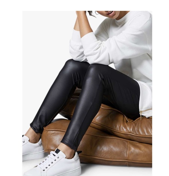 Faux leather leggings