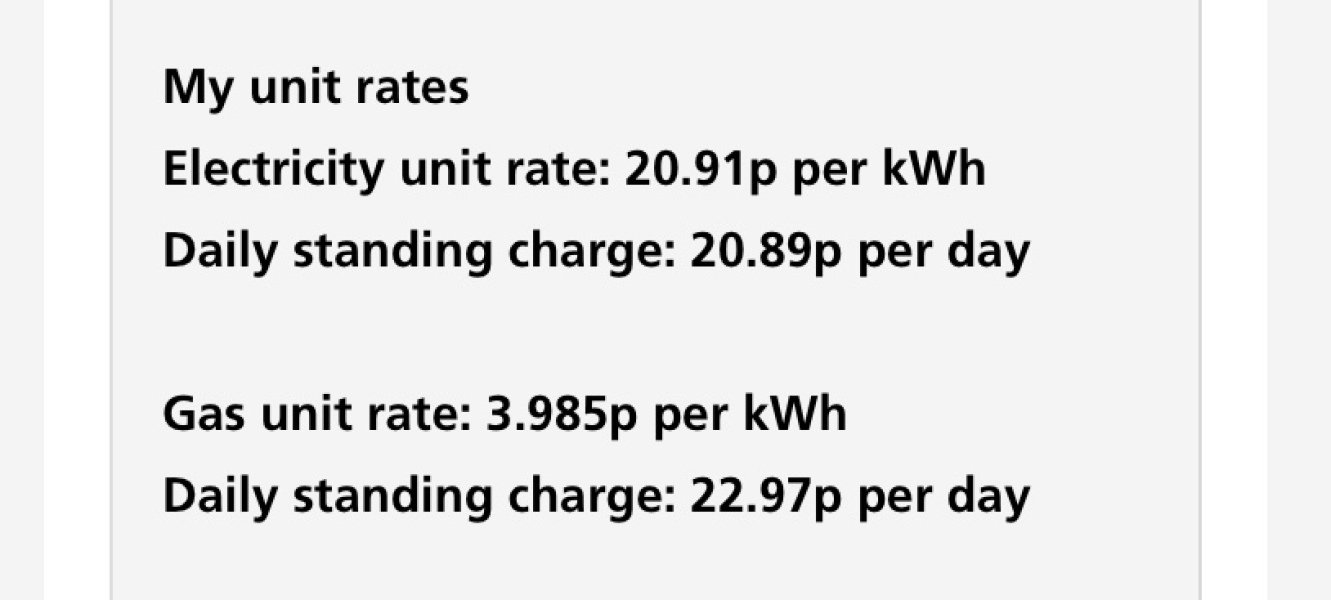 What are your new energy rates today & who are you with?