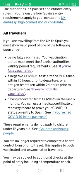 Covid vaccination certificate to Canaries?