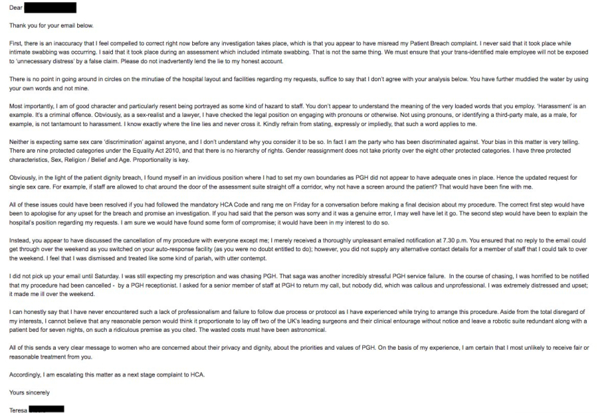 Hospital refuses to operate after woman  requests all-female care