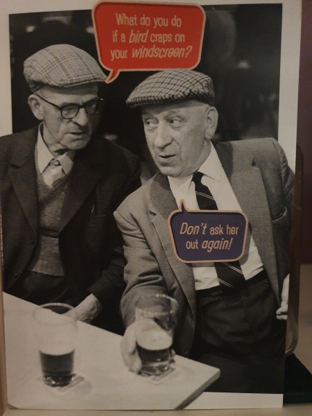 Plucking up the courage to leave.