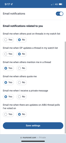 Not getting notifications when quoted or mentioned