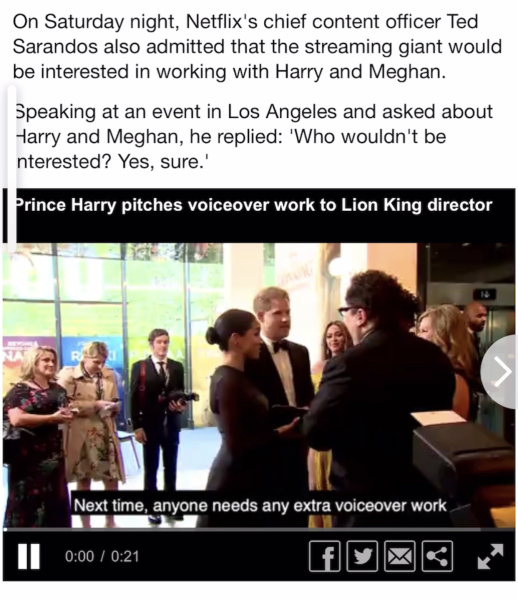 Harry and Meghan doing alright in the US, continuing their  universal service