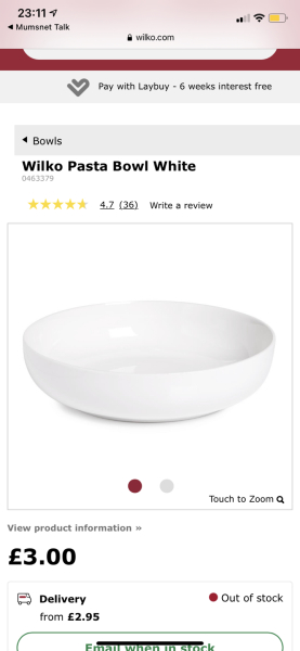 To want pasta bowls