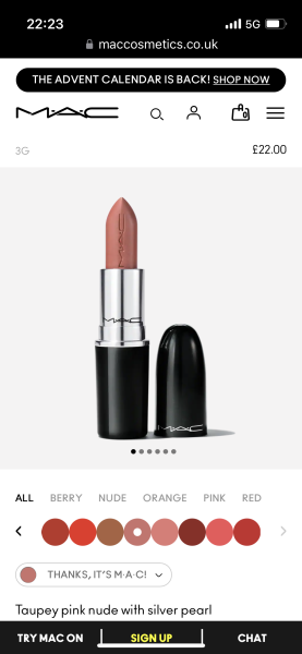 I'm looking for a 'nude' lipstick...