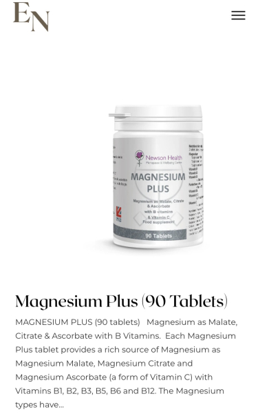 Can nutritionists / experts help me re Magnesium