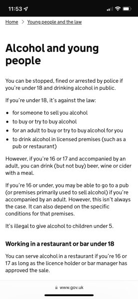 To ask what age you believe it’s appropriate to drink 