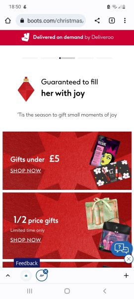 Dont let kids look at Boots for pressie ideas.. 
