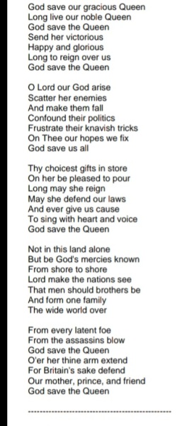 To wish we had a different national anthem