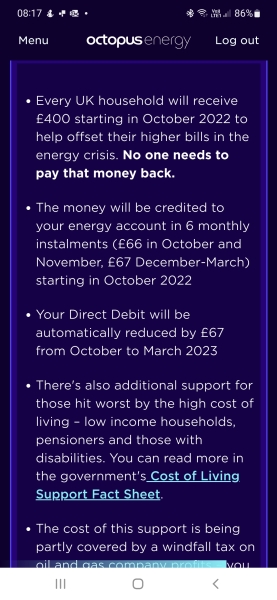 Government £400 payment