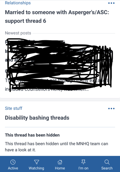 For me this sums up MNHQ treatment of autistic posters