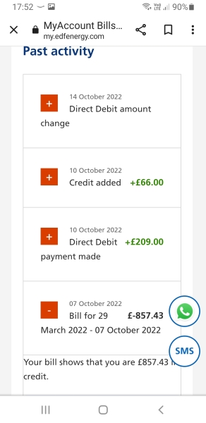 EDF & Energy Bill Support Scheme