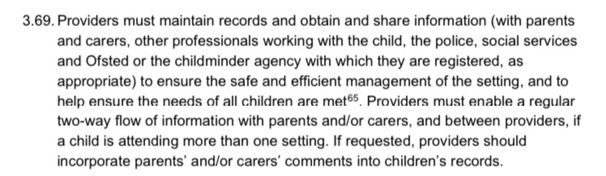 Nursery aren't giving any information at pick ups