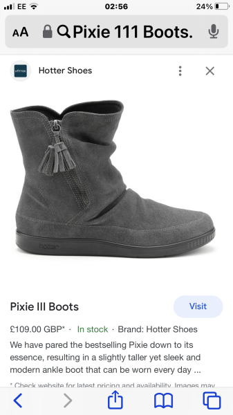 Has anyone seen any proper slouchy pixie boots with a little heel.  