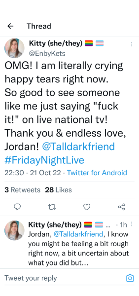 Rosie Jones is no longer a lesbian