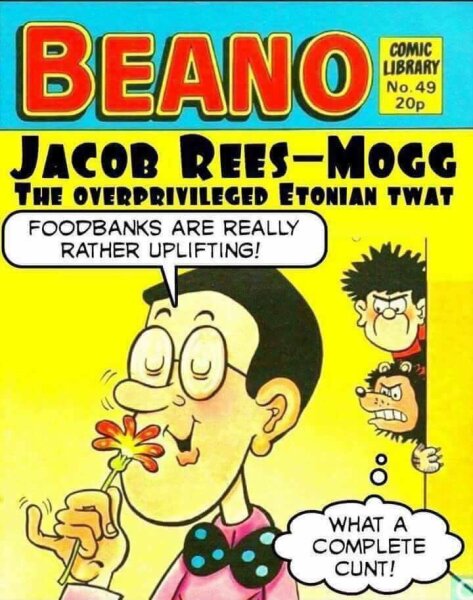 Is Jacob Rees-Mogg actually on glue?