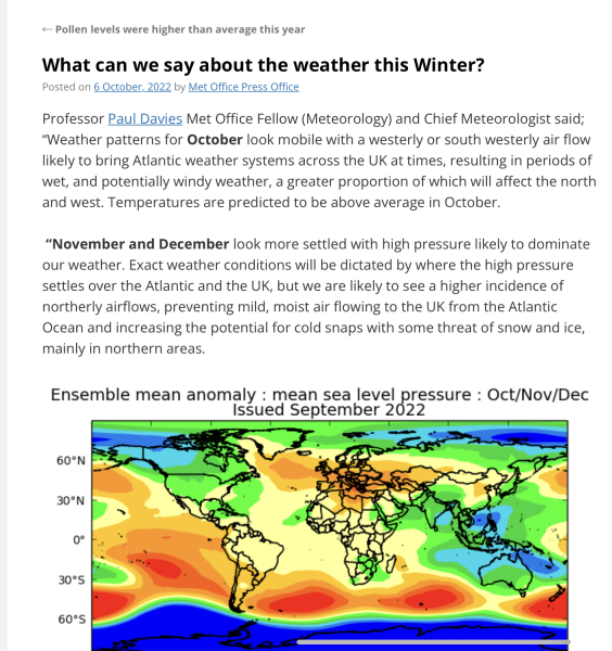 Winter Weather outlook