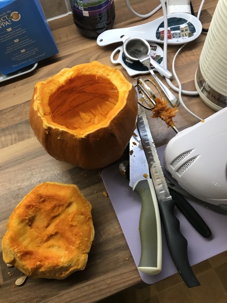 The pumpkin is too hard to cut…help!