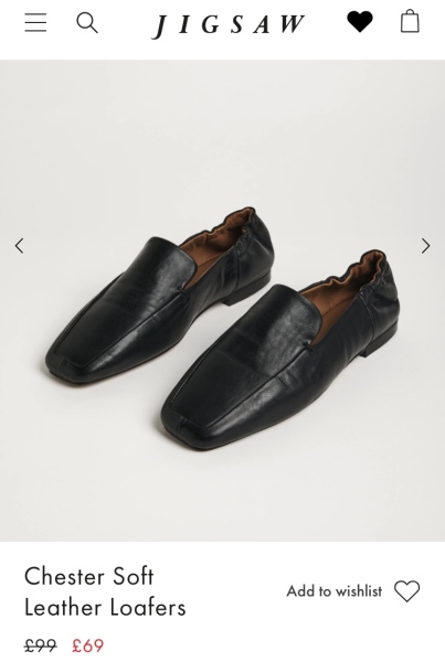 Stylish, not too high, black pumps/loafers - wide-ish fit…