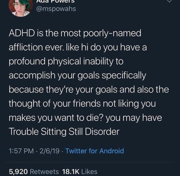 Adult adhd experiences please?
