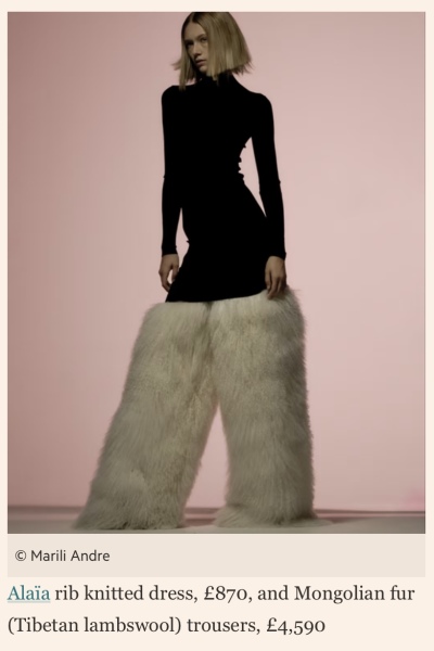 Oh wow - Mr Tumnus on the catwalk!