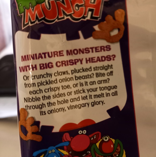 Heed my warning (about crisps) 