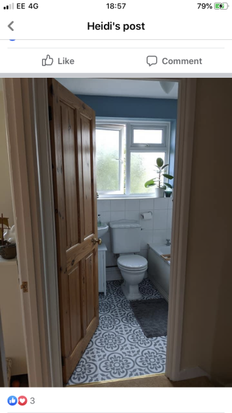 Inexpensive bathroom flooring