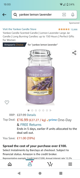 Scented candle advice please !