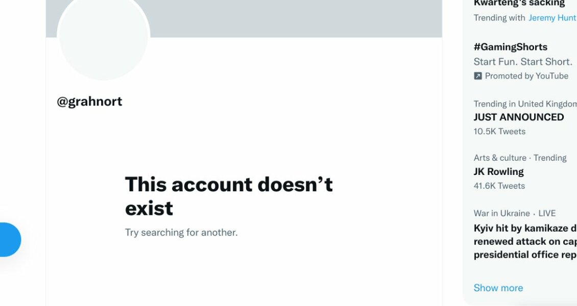 Graham Norton has terminated his Twitter account after attacking JK Rowling