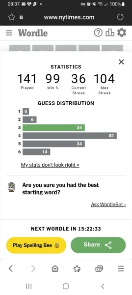 Wordle - can a letter appear more than once? PART 9