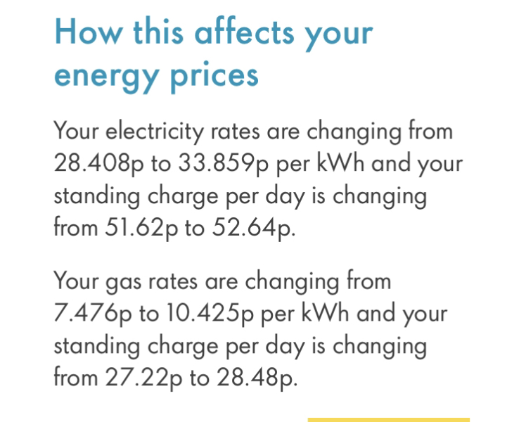 What are your new energy rates today & who are you with?