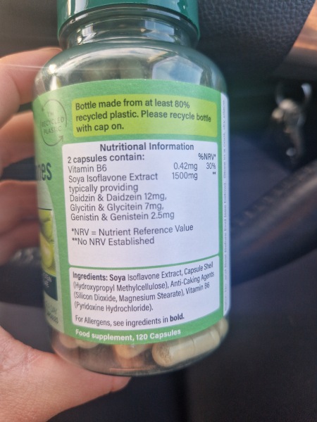 Soya isoflavones different label dosage help 