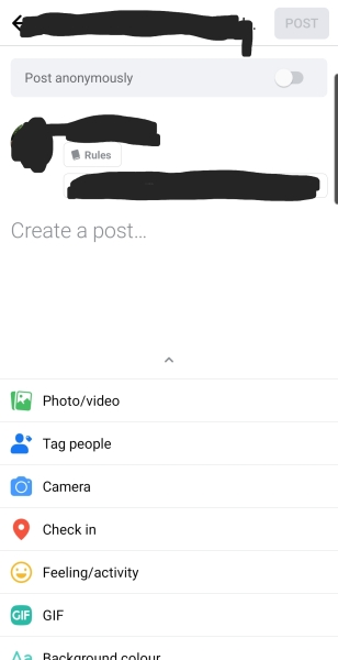 How do I post as 'group member' in a private fb group please? 