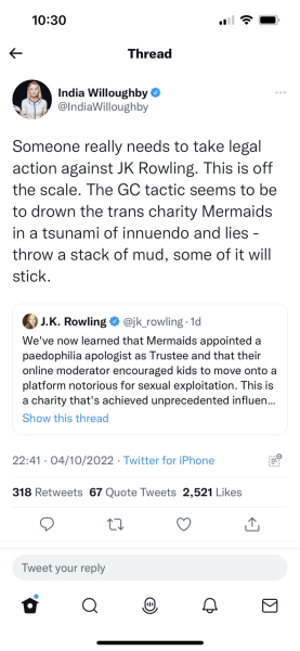 To think that JK Rowling is a lioness of epic proportions?