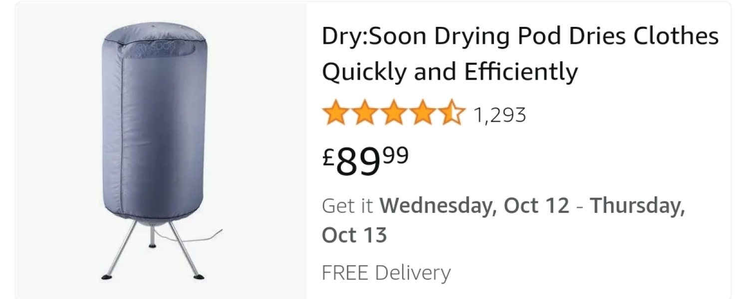 Drying washing indoors with no heating on tips? 