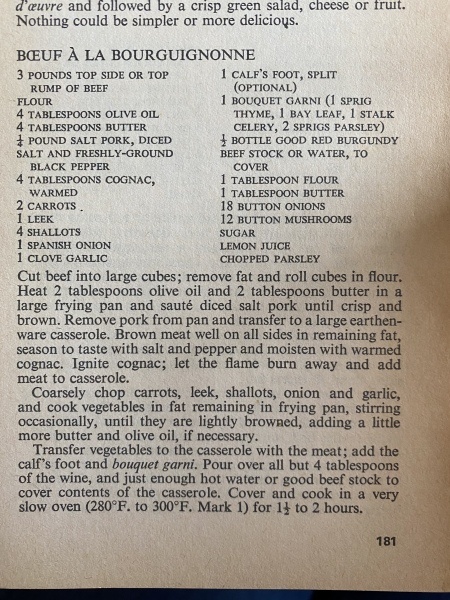 What manner of potato would you team with beef bourguignon?