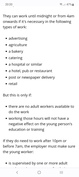 Is it legal for 16 year old to work til 11 pm?