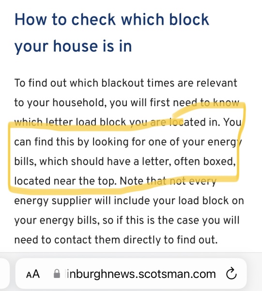 Power cuts... 