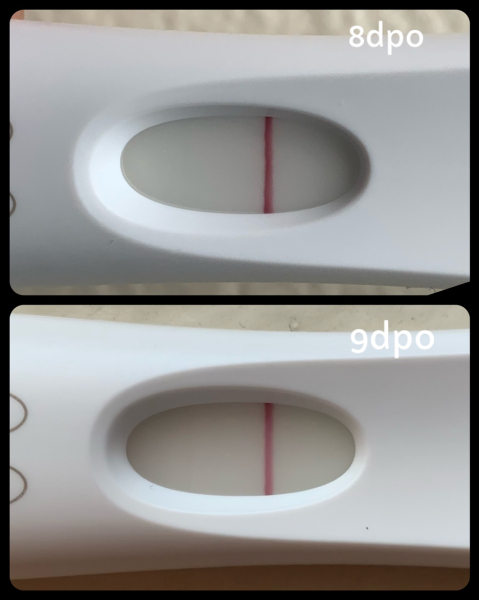 9dpo faint line?