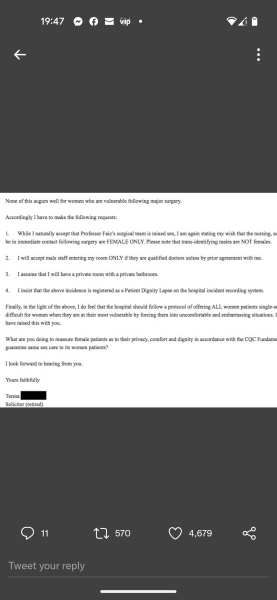 Hospital refuses to operate after woman  requests all-female care