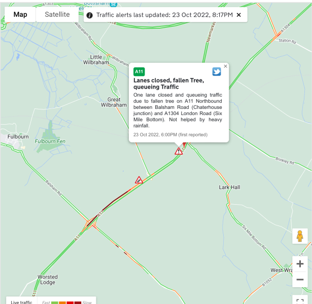 Thunderstorm warnings.