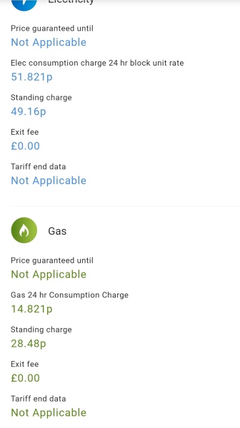 What are your new energy rates today & who are you with?