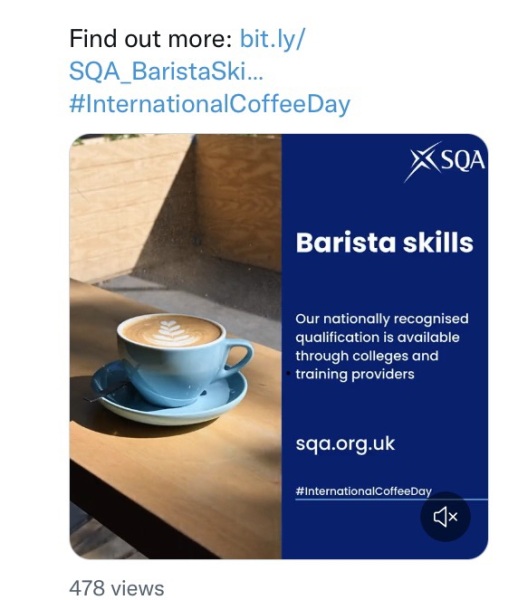 SQA Barista qualification