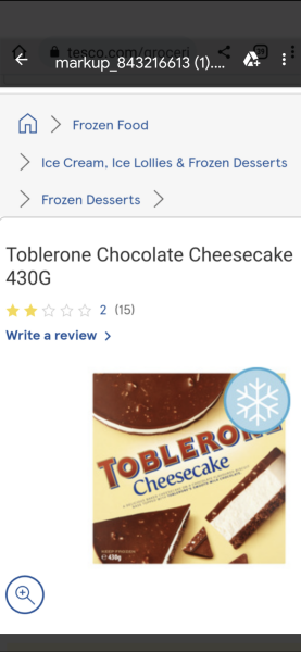 What can you not buy as you will just eat it all in one go? 