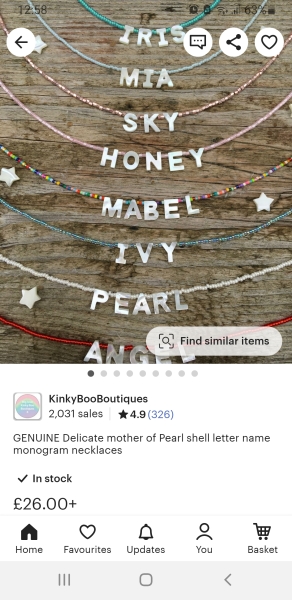 Name necklace for 10 year old?