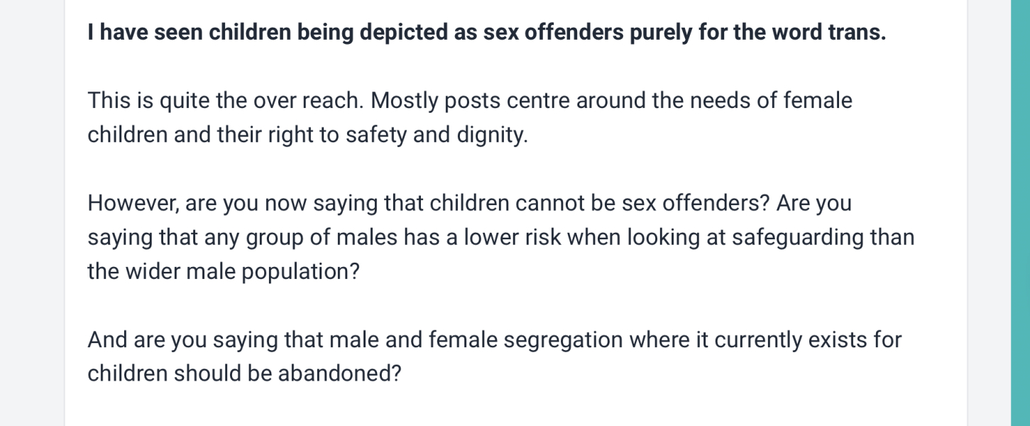 Trans-identifying people seeking extra rights