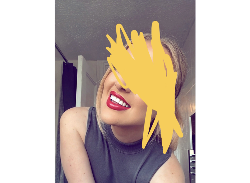 Red lipstick