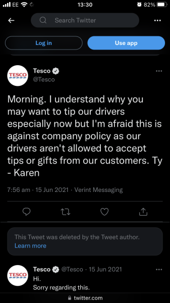 Do you tip your supermarket delivery driver?