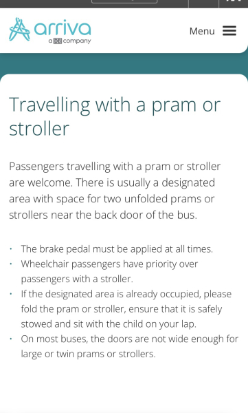 Pram debacle on the bus