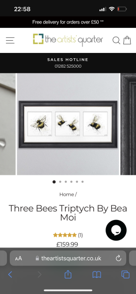 What do you have on the wall above your bed?